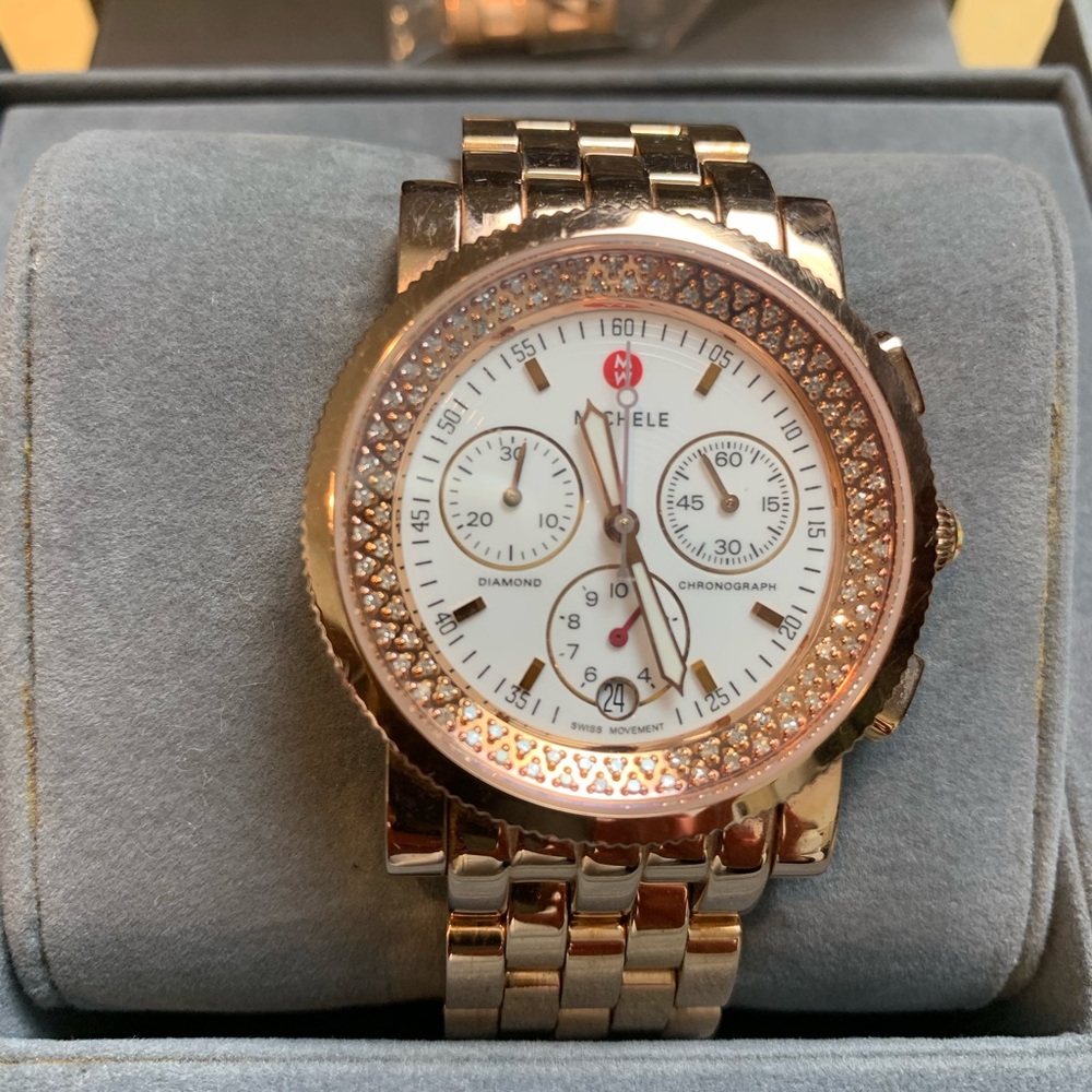 Michele Rose Gold Women's Watch